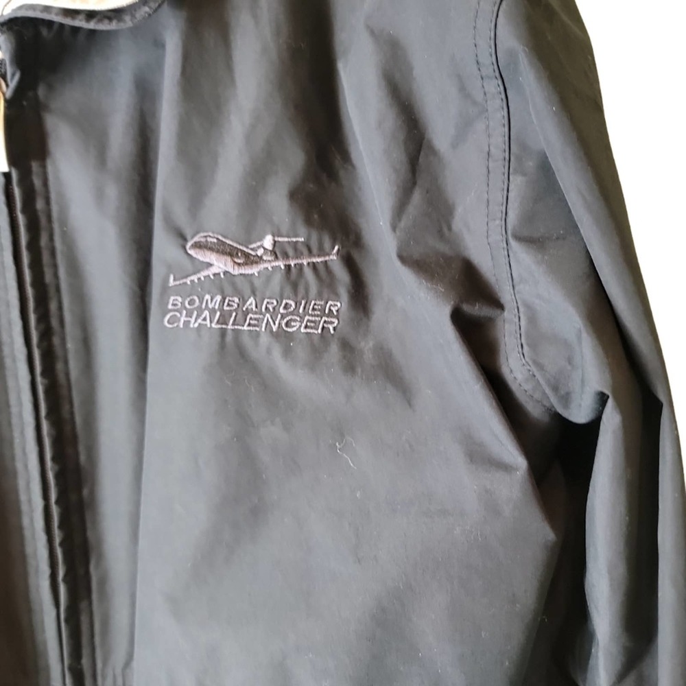 Gear Bombarier Challenger Jacket Coat Mens Sz M Zip Front Pockets Blue Tan - Picture 3 of 6